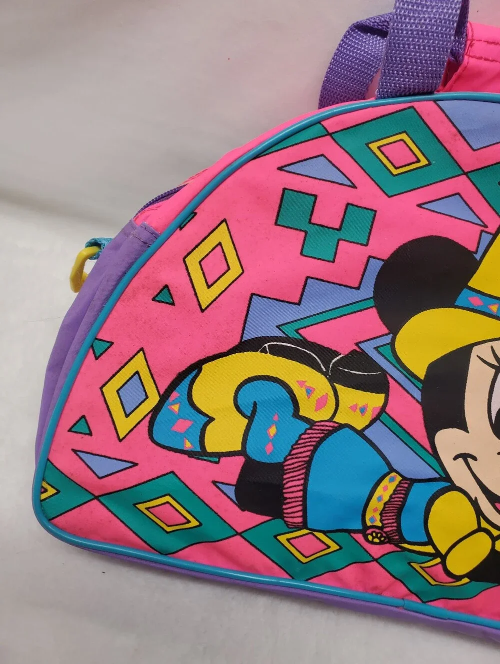 Nwot Vintage 1990s Disney Cowgirl Minnie Mouse Duffle Bag Purse